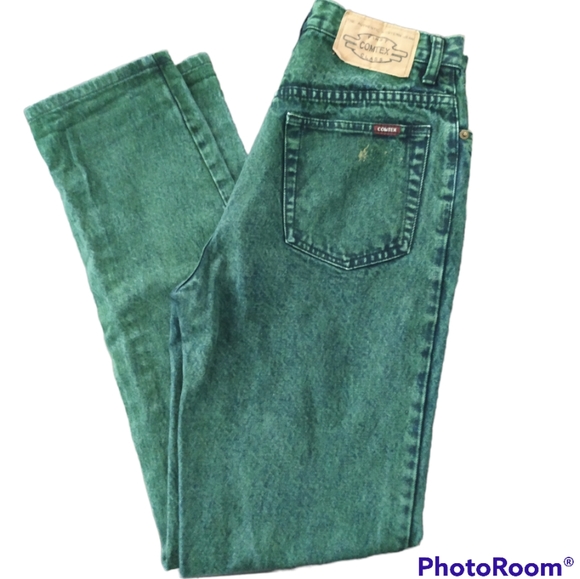 Vintage Other - 👖Vintage Green Western High Waist Comtex Class Denim Jeans Men Unisex US 32L